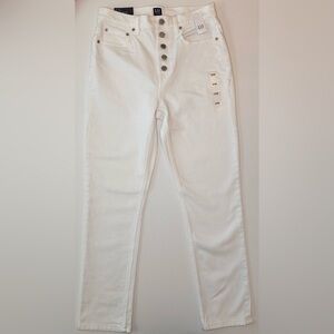 GAP NWT High Rise Cigarette Stretch Straight Leg Jeans